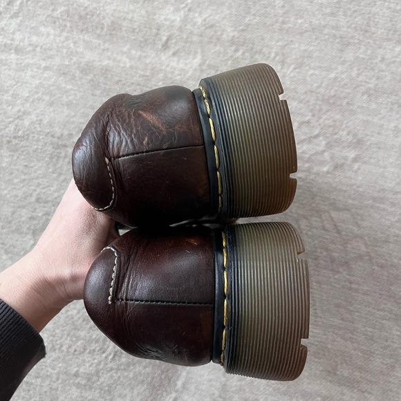 Title: Doc Martens 11273 Brown Leather Platform Loafers - Size 11  Men's - Picture 5 of 6